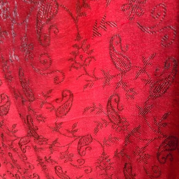 Watershawl  100% Pashmina Made in Nepal Rust Red - Picture 3 of 8